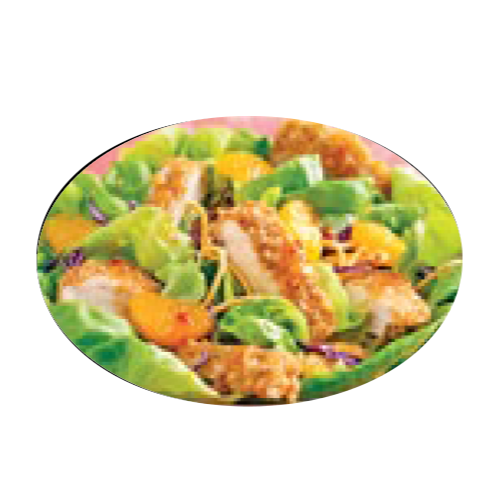 Salade au poulet pané